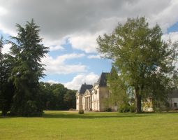 Le château vu de l'espace pique-nique.