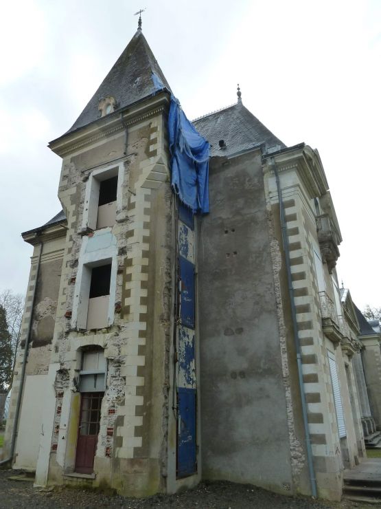 Pignon Nord du Château de la Droitière